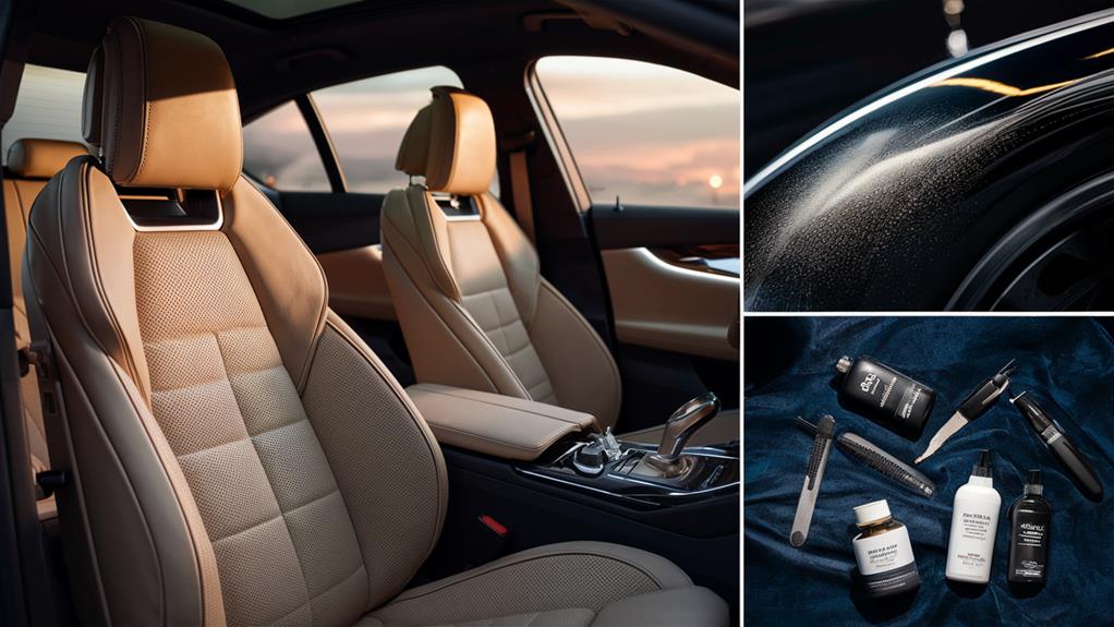 a close up of a car interior