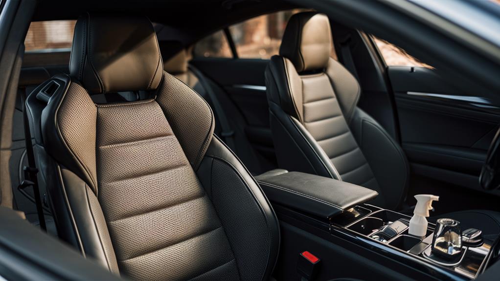 the inside of a car